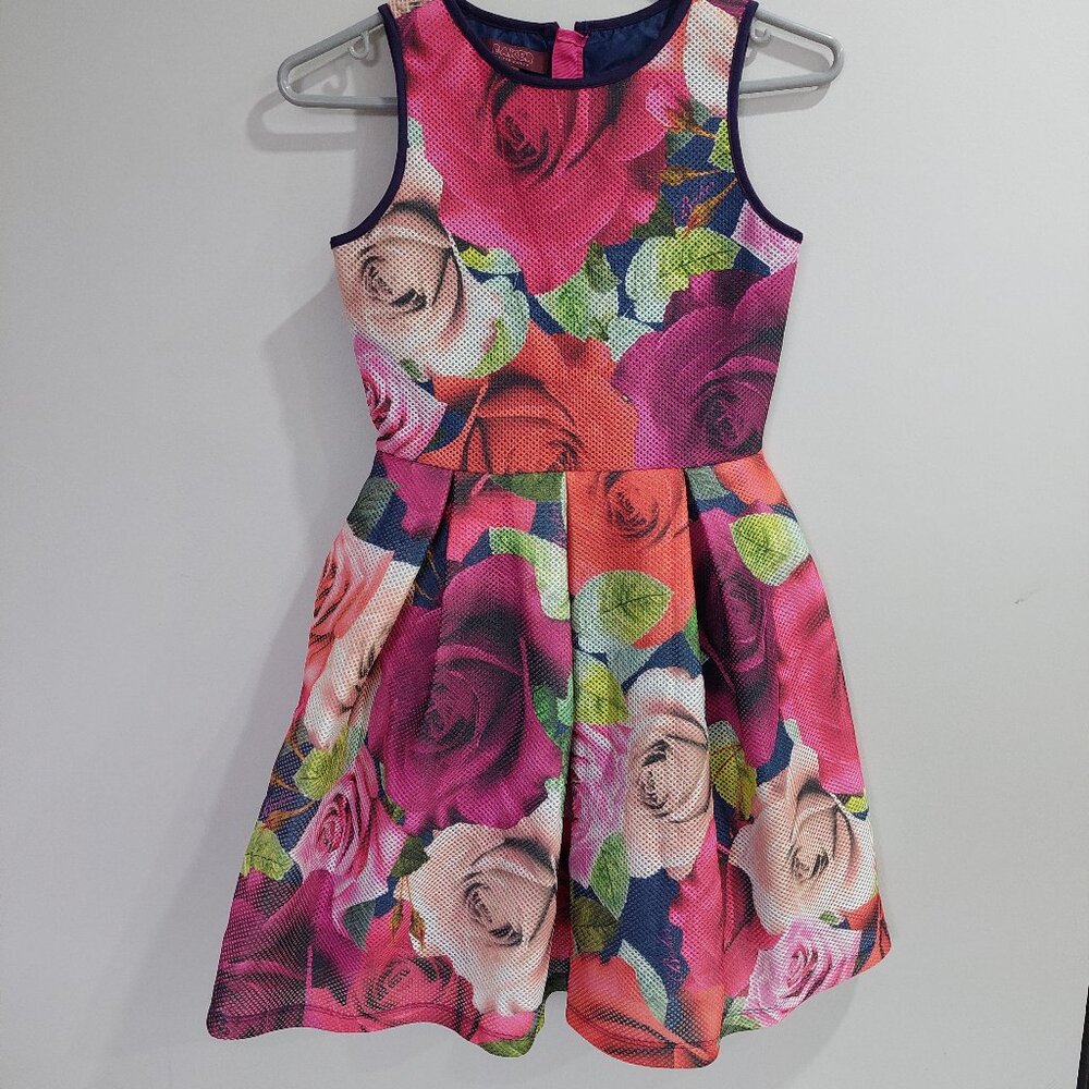 Baker by Ted Baker line Girls Size 12 Floral-printed Sleeveless Dress Prom Party